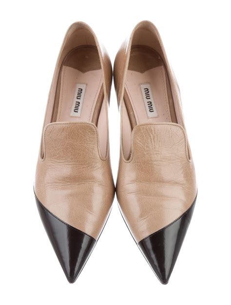 miu miu pointed toe flats|miumiu shoes women.